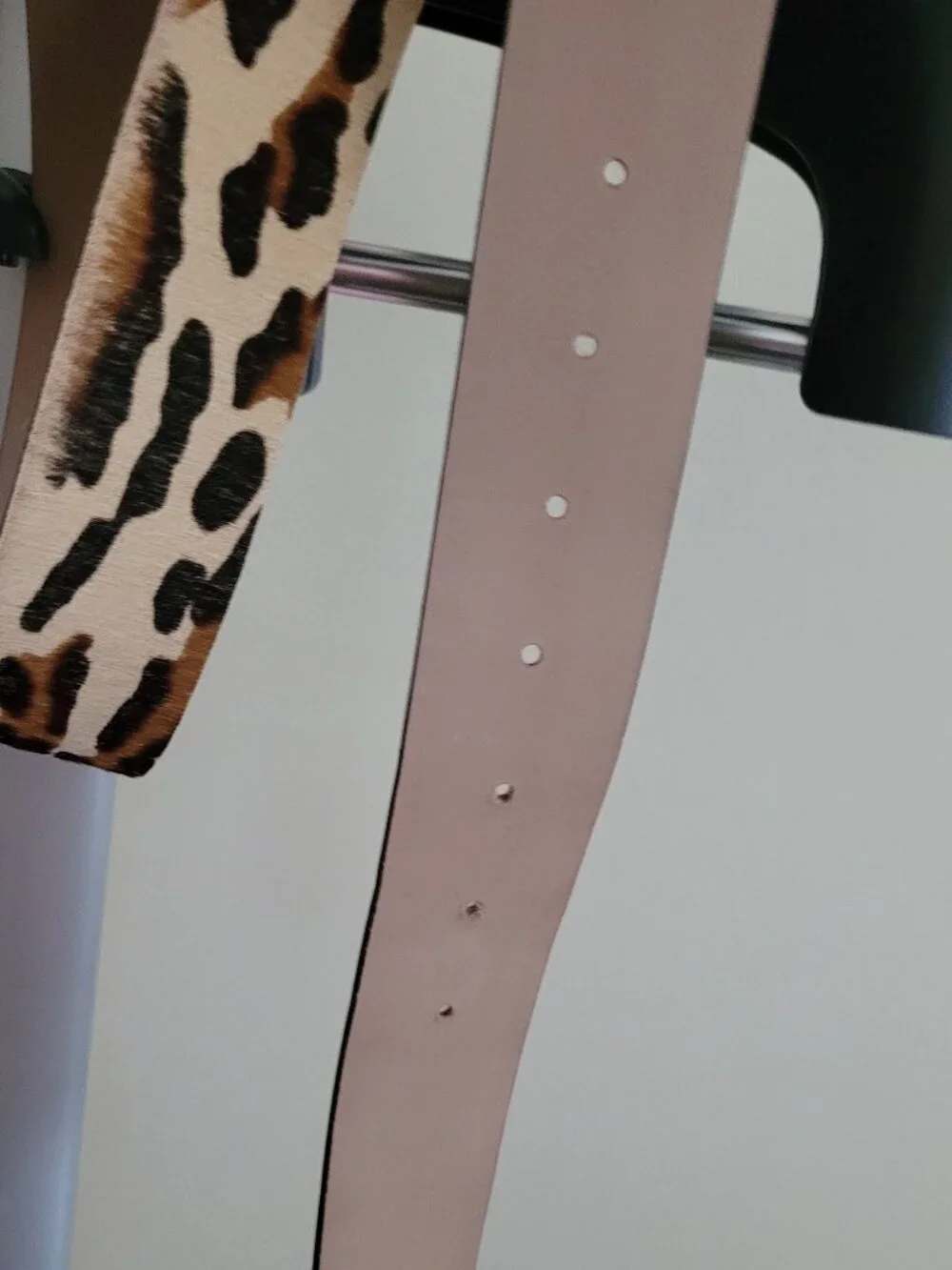 B-Low The Belt Milla Genuine Calf Hair Belt in Leopard Gold - Small